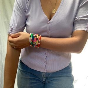 Purple Short Sleeve Cardi